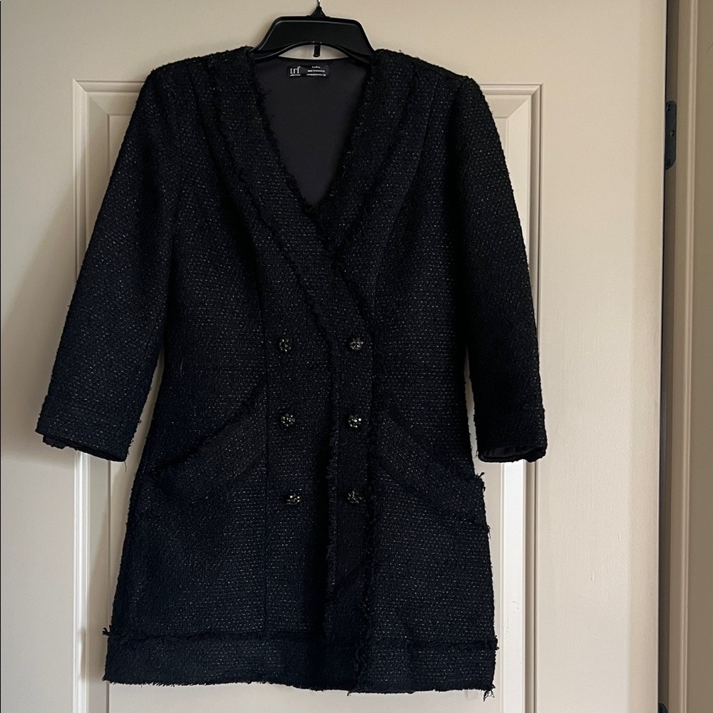 Zara Black Tweed Dress